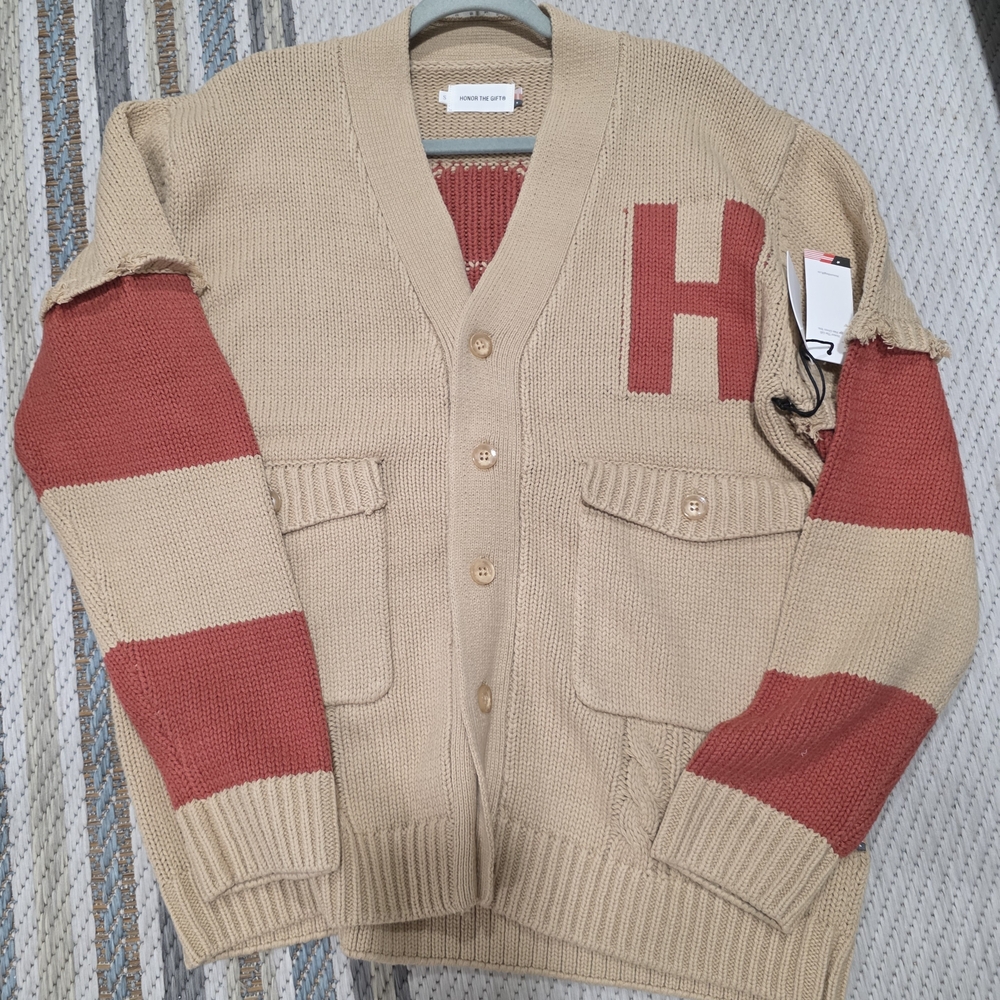 NWT! Size S (Oversized) Unisex Honor The Gift Cardigan Sweater